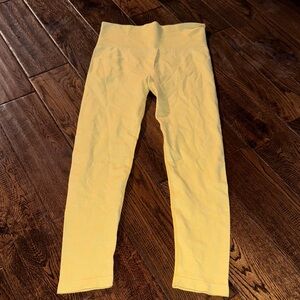 Pink Savior Yellow Seamless Workout Leggings